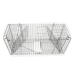 กล่องดักสัตว์ขนาดใหญ่สำหรับกระต่ายพอสซั่มกรงหนูกระต่ายไม้แบบพับได้สำหรับใช้ฆ่าในฟาร์มอุปกรณ์เสริมสำหรับฟาร์ม - Product Image 1