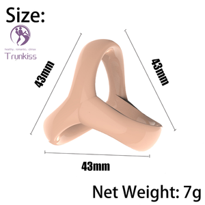 Hot-Selling Penis Ring Volwassen Geslachtsproduct Driehoek Tpe Materiaal Manueel Type Effectief Sperma Slot Verbeteren Penis Erectie <span class=keywords><strong>Cock</strong></span> Ring - Product Image 2