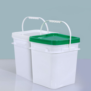 Vente directe d'usine, seau à peinture en plastique carré de 10 L, qualité alimentaire, multi-usages, maison et cuisine - Product Image 3