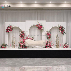 Wedding Manufacture White Acrylic PVC Arch Background Events Stage <b>Backdrop</b> <b>Stand</b> Decoration - Product Image 2
