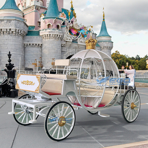 Voiture de mariage électrique de type citrouille, chariot de tourisme sans chevaux, véhicule électrique de type citrouille - Product Image 1