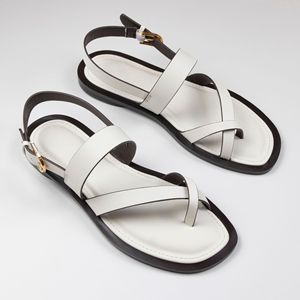 Sandalias Planas con Punta Descubierta para Mujer, Modelo 2025, Tendencia de Moda, Sandalias Romanas para Verano, Sandalias para Viajes de Comercio Exterior - Product Image 4