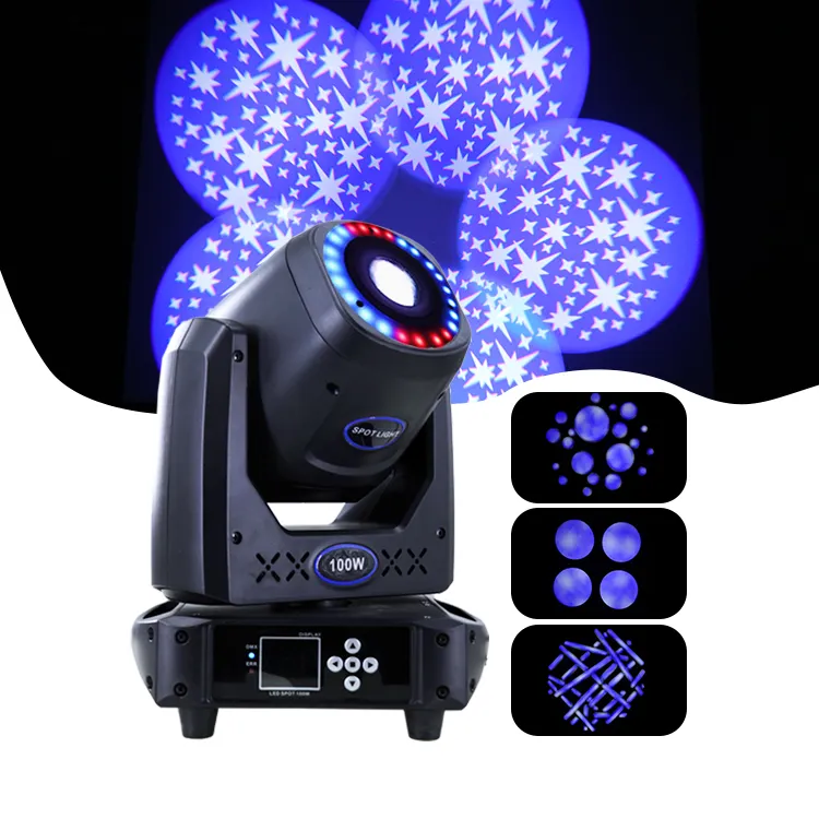 Vltg-Lámpara de escenario con prisma y cabezal móvil, Mini foco Led Dmx de 120W, 100W, 60W, para fiesta, Dj y Bar