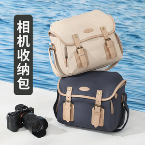 <b>Camera</b> <b>Bag</b> For Dslr Mirrorless <b>Camera</b> With Lens Protection Shoulder <b>Bag</b> Beige Blue Casual Style Spring 2025 - Product Image 3
