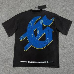 เสื้อยืด Godspeed Skull Moto Biker แขนสั้นทรงปกติสำหรับผู้ชาย พิมพ์ลายแบบ Sublimation คอกลม - Product Image 5