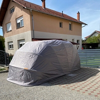 Abri de voiture pliable moderne entièrement automatique avec télécommande, abri de voiture extérieur portable, résistant aux intempéries, imperméable