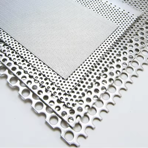 Tôle métallique perforée galvanisée décorative avec trous perforés et service de pliage 1220x2440mm 0,5mm d'épaisseur Maille perforée - Product Image 1