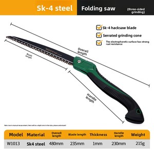 Sierra Manual Weili Lion SK4 para Corte Rápido <span class=keywords><strong>de</strong></span> Árboles, Sierra Plegable Pequeña para Trabajos en Madera, Sierra Manual para Jardín y Actividades al Aire Libre - Product Image 6