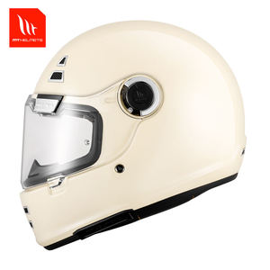 Casco de Motocicleta Integral de Estilo Retro Unisex MTHELMETS, Material ABS, Cierre de Liberación Rápida para Carreras y Paseos en Todas las Estaciones - Product Image 1