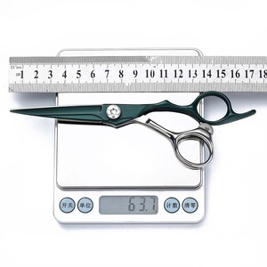 Hairdressing Scissors Set 6 Inch 9Cr13 Stainless Steel Professional Haircut Shears Dark Green Silver Handle - Product Image 2