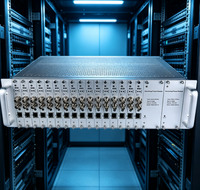 Encodeur SDI vers IP 3U Rack 16 Canaux 1080p60 H.265 H.264 pour Système de Diffusion IPTV et Télévision Hôtelière