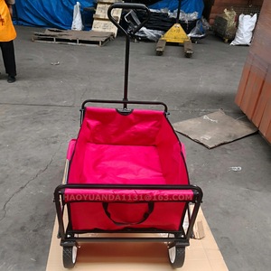 OEM <b>Folding</b> Cloth <b>Cart</b> 1110x520x1015mm Four-Wheel Metal Frame Tool <b>Cart</b> For Garden Outdoor Camping - Product Image 3