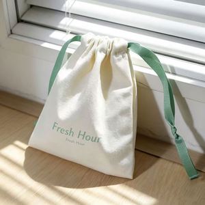 Bolsa Ecológica de Alta Calidad con Cordón, 100% Algodón Orgánico, Bolsa Protectora Contra el Polvo con Cintas de Seda - Product Image 3