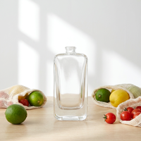 Flacon de parfum en verre vide 50 ml pour cosmétiques, luxe, col 15 mm, code 11846 (nouveauté 2026)