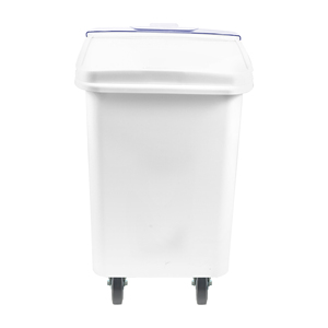 Food Grade Dry Ingredient Storage Cart on Wheels <b>Large</b> Capacity Rice <b>Bin</b> Flour Container with Clear Lid - Product Image 2
