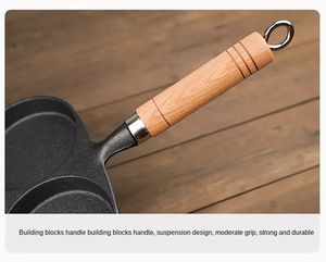 Venta al por mayor Suministro de fábrica Precio de fábrica Sartén antiadherente de hierro fundido con 3 tazas de tortitas de huevo Sartén para tortillas sartén para hamburguesas - Product Image 6