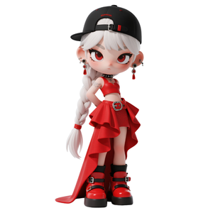 Figurine Anime 3D Personnage Personnalisé en Vinyle PVC - Jouet Figurine Anime Souple Sofubi - Figurines en Plastique Anime à Collectionner Costumes & Boîte Mystère Jouet - Product Image 1