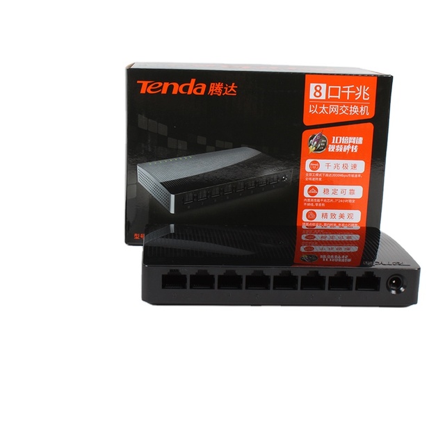 Tenda SG108 Mini 8-Port Managed Desktop Gigabit Fast Ethernet Switch with POE Function FCC Certified Full-Duplex