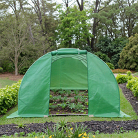 Serre de jardin portable moderne en métal galvanisé 4x2,5x2m, écologique, pour fleurs de jardin, mini-serre