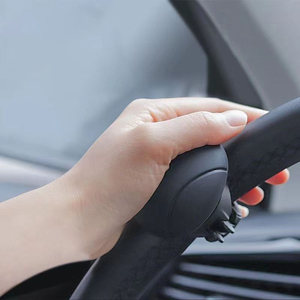 Accesorios <span class=keywords><strong>para</strong></span> Auto, Popular <span class=keywords><strong>Volante</strong></span> de Silicona Negro de Alta Calidad con Agarre Fácil, <span class=keywords><strong>Bola</strong></span> de Refuerzo <span class=keywords><strong>Giratoria</strong></span> 360° Antideslizante <span class=keywords><strong>para</strong></span> una Sola Mano - Product Image 5