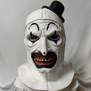 Nuova Maschera Art Clown di Terrifier, Accessorio per Costume di Halloween, Maschera in Lattice Morbido per Feste Horror e <span class=keywords><strong>Carnevale</strong></span> - Product Image 6