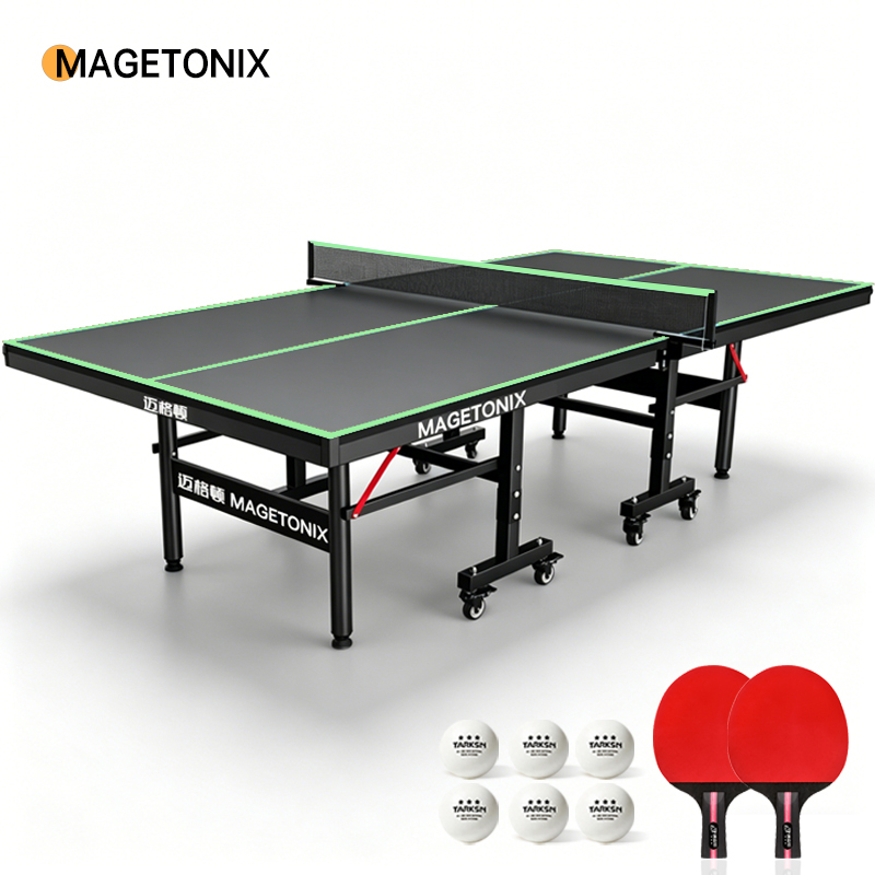 Factory Wholesale Portable Professional Indoor Folding Table Tennis Table Wheels Steel MAIGEDUN MGD-28C/25 112kg 25mm Table Top