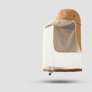 व्यापक ब्रिम मछली पकड़ने वाली बाल्टी धूप टोपी बीईकीपर मधुमक्खी घूंघट पुरुषों की महिला आउटडोर मच्छर के सिर - Product Image 6