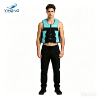 Gilet de sauvetage unisexe en mousse PVC pour sports nautiques (wakeboard, surf, natation, voile), avec logo personnalisé sur le devant, col montant, pour adultes, idéal pour le kayak