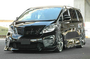 Cejas de faro para TOYOTA Alphard 20 series 2008-2015 AH20 Material de fibra de vidrio estilo AFA sin pintar - Product Image 5