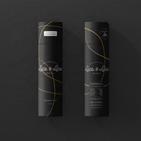 Boîte-cylindre en carton rigide de luxe personnalisée pour bouteille de vin rouge ou de liqueur, emballage cadeau