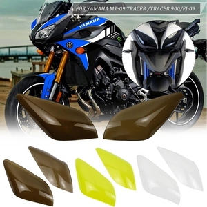 Cubierta de faro delantero para motocicleta XXUN, Protector de lente para <span class=keywords><strong>Yamaha</strong></span> MT <span class=keywords><strong>FJ</strong></span> 09 Tracer <span class=keywords><strong>900</strong></span>, 2015, 2016, - Product Image 2
