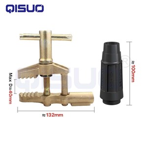 Hàn nối đất kẹp kẹp đất đồng thau Trái Đất một hình dạng thợ hàn cáp đồng Grip cho máy hàn 260A 500A 800A - Product Image 4