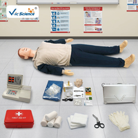 Simulateur de RCP pour ordinateur entièrement automatique en PVC, mannequin adulte anatomique écologique pour la formation en réanimation cardio-pulmonaire médicale