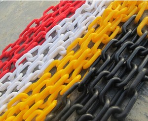 Đen Vàng Trắng Đỏ Cam Màu Xanh Lá Cây Đường Giao Thông Nhựa Con Lăn Chuỗi Liên Kết Trang Trí Chuỗi Nhựa Giao Thông Hình Nón Hàng Rào Chuỗi - Product Image 4