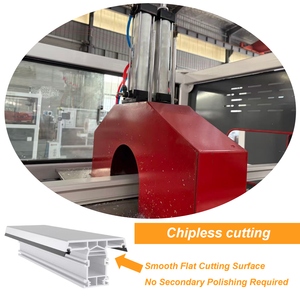 Machine de fabrication de profilés PVC/UPVC / Ligne de production / Usine d'extrusion <span class=keywords><strong>pour</strong></span> cadres de fenêtres et de portes avec extrudeuse à double vis conique - Product Image 4