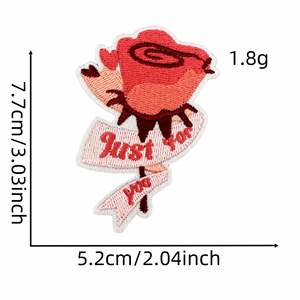 New Embroidered Iron on Happy Mother Day Mama Rose Patch for Clothing Hat Bag Decoration - Product Image 2