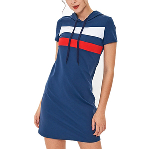 Las mujeres gimnasio ropa deportiva con capucha Vestido de deporte de las mujeres gimnasio corriendo sin costura vestido - Product Image 1