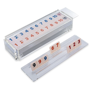106 Juego Azulejos Dos Jokers Lucite Rummikub Rummy Juego Lucite Rumi Rummy Juego de azulejos - Product Image 3