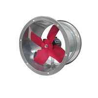 Ventilateur axial industriel 220V avec moteur électrique en fonte, fixation murale, grille avant pour usage en restaurant, diamètre 12 pouces, à commande tactile