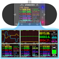 Testeur USB 5-32V DC 5.5 type-c voltmètre numérique ampèremètre détecteur de tension de banque d'alimentation QC2.0 3.0 PD3.0 détecteur de compteur électrique
