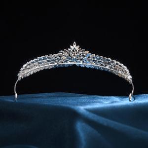 Couronne de mariée coréenne en zircon, bijoux polyvalents pour coiffure de <span class=keywords><strong>mariage</strong></span>, accessoires de <span class=keywords><strong>cheveux</strong></span> pour demoiselles d'honneur, coiffure pour <span class=keywords><strong>cheveux</strong></span> <span class=keywords><strong>courts</strong></span> - Product Image 4