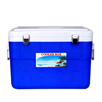 Ensemble de glacières carrées isothermes modernes orange et bleues de qualité alimentaire, capacités 5L/13L/26L/45L, pour le camping et le stockage extérieur Itoo