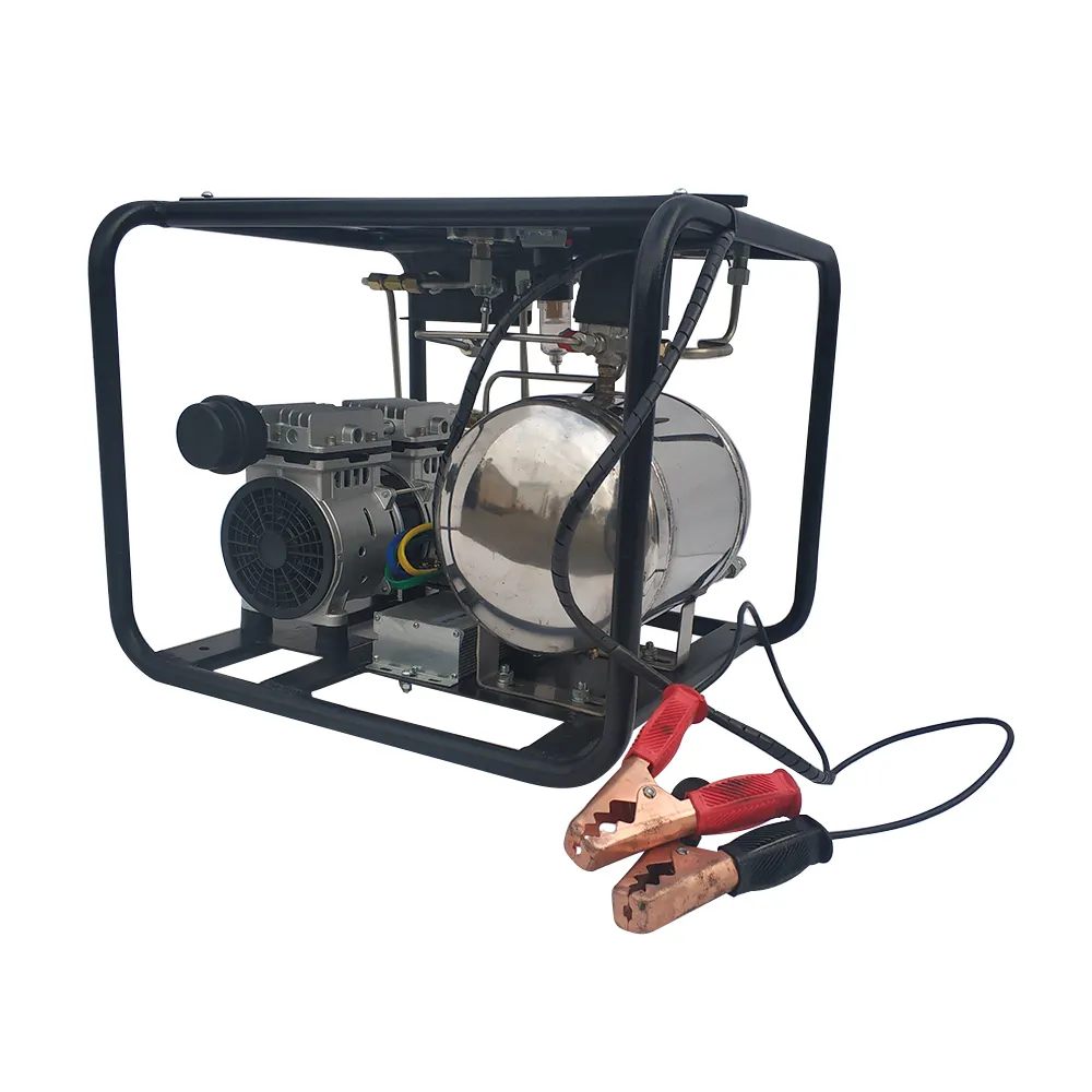 Tüplü dalış nargile sistemi kompresörü respirat-veya boru 12v solunum hava kompresörü