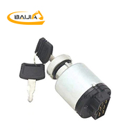 Sakelar Pengapian 4250350 24V 6 Jalur dengan 2 Kunci Pengganti untuk Hitachi EX200-2 EX200-3 EX200-5