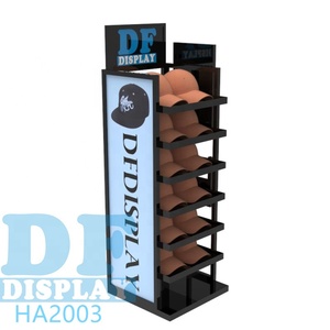 Kệ Dây Mũ Bóng Chày Tùy Chỉnh Giá Trưng Bày Mũ Chất Liệu Kim Loại Giá Trưng Bày Mũ Cho Cửa Hàng Bán Lẻ - Product Image 1