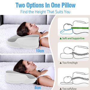 ButterForm Pro Neck <b>Pillow</b> - 4-Zone Ergonomic <b>Memory</b> Foam - Product Image 2