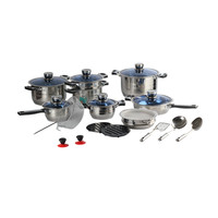 23-teiliges Edelstahl-Kochgeschirr-Set, modern, luxuriös, antihaftbeschichtet, induktionsgeeignet