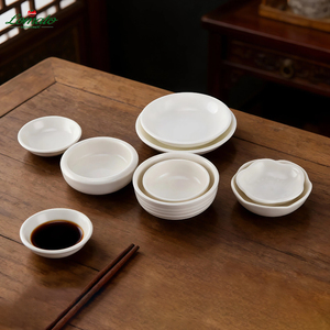 Bols à sauce en céramique blanche unie, logo personnalisé, plats et assiettes pour sauce soja et vinaigre, pour hôtels et restaurants, vente en ligne - Product Image 6