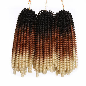 Extensions de <span class=keywords><strong>cheveux</strong></span> synthétiques bouclés en crochet de 8 pouces, tresses jumbo, <span class=keywords><strong>cheveux</strong></span> torsadés nubiens, <span class=keywords><strong>cheveux</strong></span> torsadés en spirale - Product Image 3