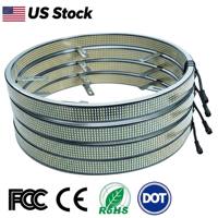 Kingshowstar 4PCS 10 Baris Lampu Velg Putih Murni Injeksi Gel 17" Lampu LED Atmosfer Otomatis Truk Sistem Pencahayaan Roda